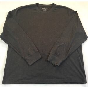 Eddie Bauer Gray Charcoal Long Sleeve T-Shirt Size XLarge